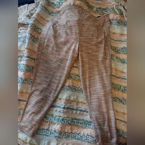 DSG Women's Heathered Leggings - Pink and Tan